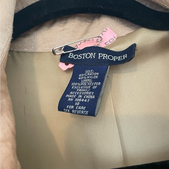 Boston Proper Trench Coat with Sheen, Small - Picture 6 of 7